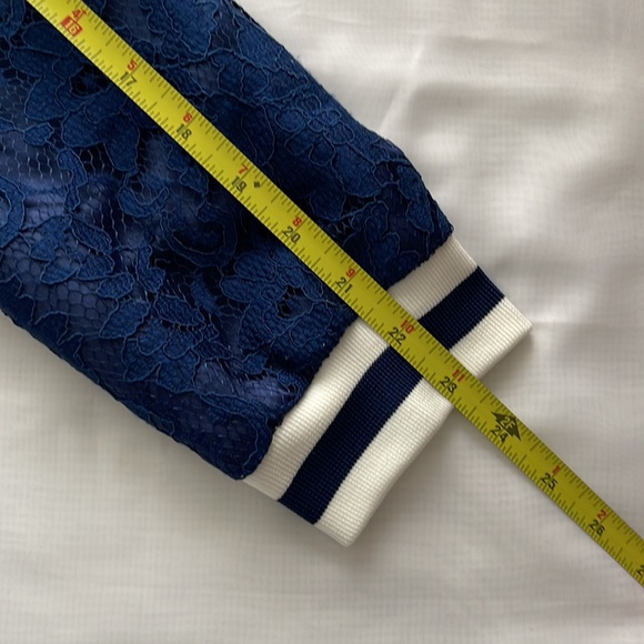 English Factory Bomber Varsity Lace Shell Jacket Womens Sz M NWT* - Picture 10 of 14